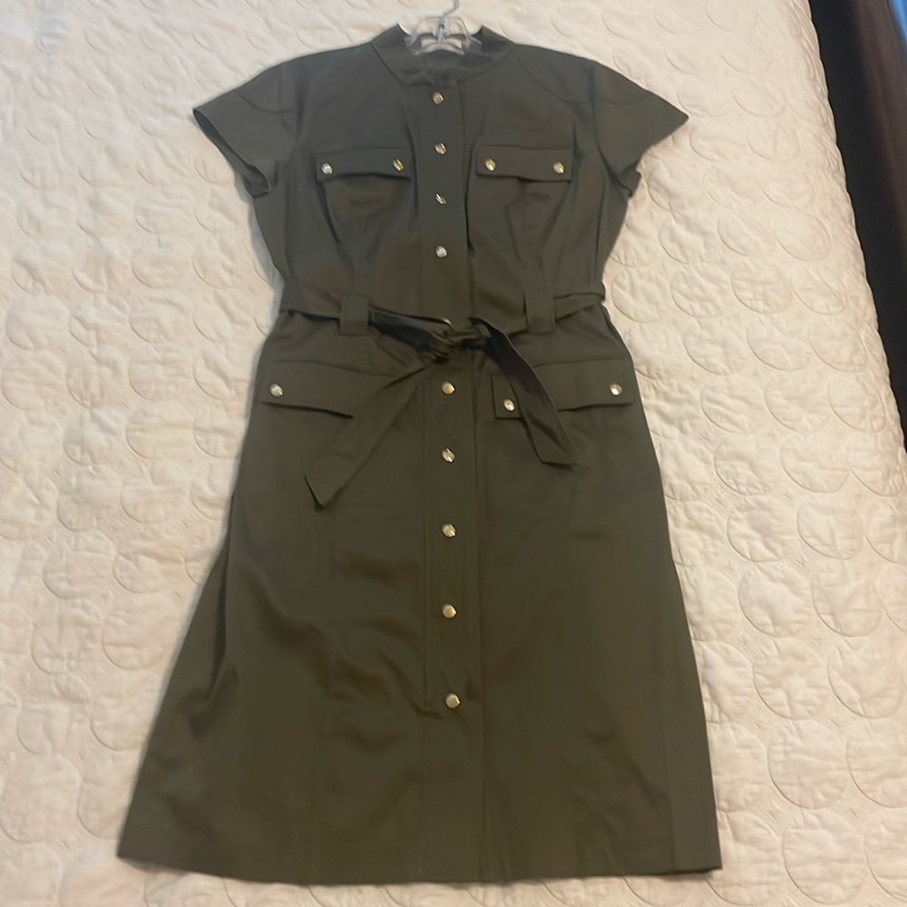 Calvin Kline army green dress